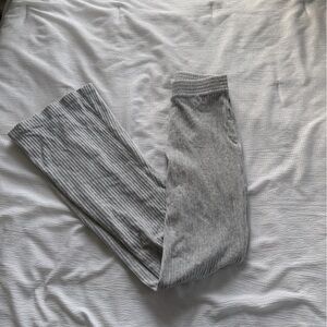 Aerie Gray Ribbed Sweatpants